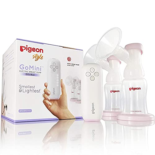 Pigeon GoMini Double Electric Breast Pump with 5 Expression Modes & USB Option Pigeon GoMini Double Electric Breast Pump with 5 Expression Modes & USB Option
