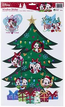 Disney Christmas Window Stickers - Mickey & Minnie Decorations