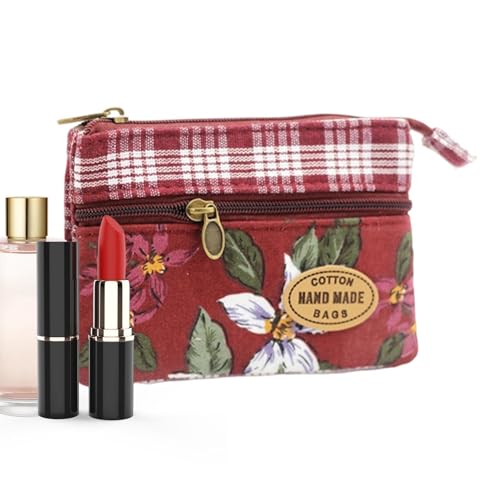 Mini Coin Organizer - Secure Zipper Storage, Compact Pocket Accessory with Vintage Style, Portable Cash Holder, Wallet Pouch Uni