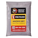 .5lb of MJR Tumblers Premium 400/600 Pre-Polish Silicon Carbide Rock Polishing Grit for Step/Stage 3, MJR Tumblers is a Disabled and Veteran Owned Company Proudly Located in USA