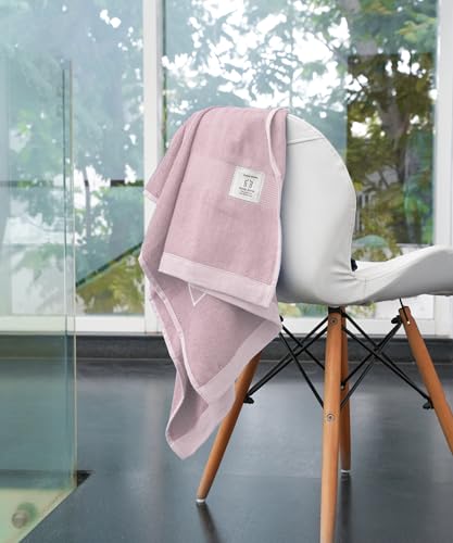 Image of Doctor Towels, World's First Banana Terry Bath Towel, 400 GSM | Dermatologist Tested for Sensitive Skin | 60 x 120 cm Towels for Bath Large Size | Clinically Tested to Help Reduce Acne - Pink