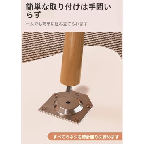 Senselife 小さなコーヒーテーブル 収納付き 木製 幅80cm×奥行き40cm ローテーブル リビングルーム 北欧風 省スペース 防水 お手入れ簡単 組み立て簡単 一人暮らしに最適 (クルミ1層,80*40*40cm) [4]