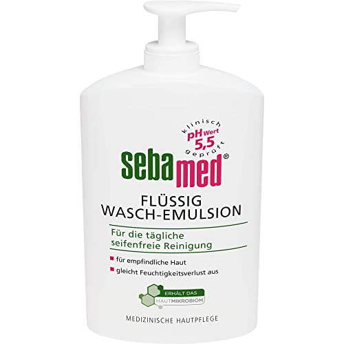 Sebamed Flüssig Wasch-Emulsion 400 ml im hygienischen Spender, reinigt die empfindliche Haut und hilft, die Haut vor Reizung und Austrocknung zu schützen, ohne Mikroplastik