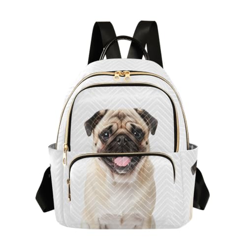 Sac à dos Carlin froissé multi-poches petit format élégant et léger
