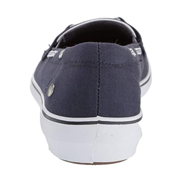 Grasshoppers Women's Windor Lace Core Slip On Boat Shoe, Peacoat, 8.5 M US