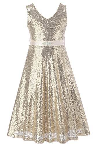 Bow Dream Lovely Lace V-Neck Sleeveless Flower Girl Dress