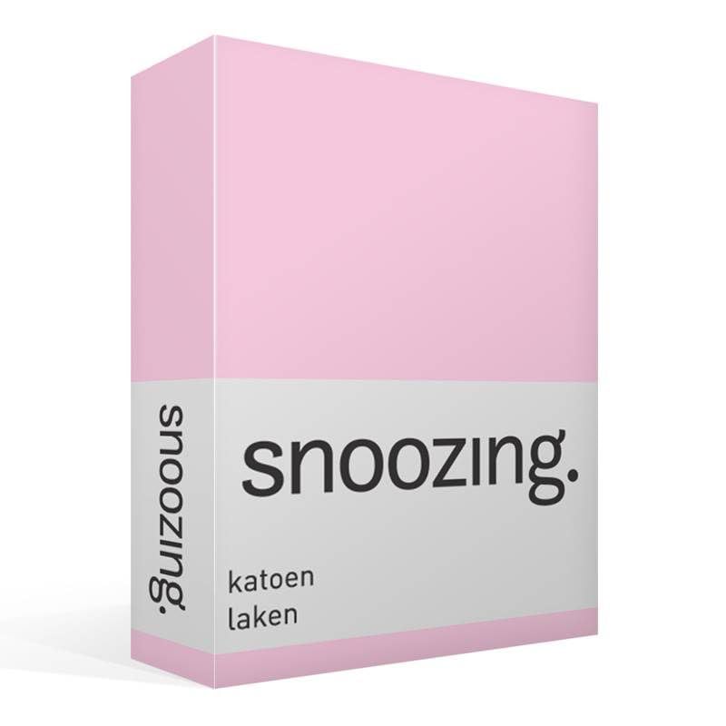 Snoozing - Betttuch - Baumwolle - 240x260 cm - Roze