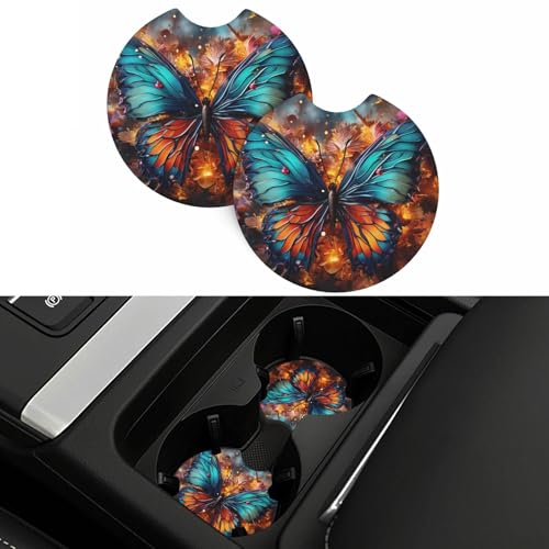 Portavasos para auto concoasters de goma negro 2 piezas miniatura 5