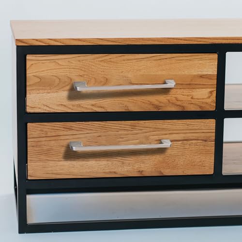 Image of VOLO Satin Silver Finish Handle, Wardrobe Door /Cabinet Door /Drawer Pull Handle for Kitchen /Office /Bedroom /Winodw Sliding Closet. (Model: 401) (160mm / 8 inch, 4)
