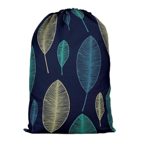 Image of ArtzFolio Linear Leaves | Reusable Sack Bag | Bag for Gym, Storage, Vegetable & Travel