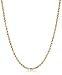 Men's 14k Yellow Gold Solid Diamond-Cut Rope Chain Necklace (3.0mm), 22"