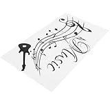 VORCOOL 音符ステッカー 音楽室の壁装飾 大きな壁用ステッカー 剥がせる粘着式 音楽の壁飾り ホームデコレーション 用