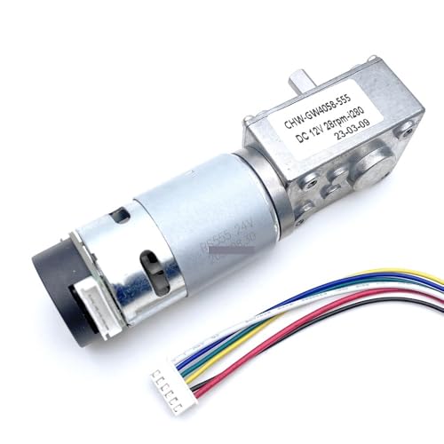 Motor DC 12V 24V con engranaje sin fin y encoder GW4058 de 95W para bloqueo de parking 2