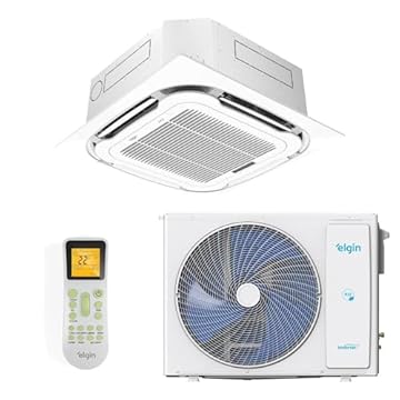 Ar-condicionado Split Cassete Inverter 18000 Btus Elgin Plus Só Frio Kdfi18c2na / Kdfe18c2ca / Kdzp01n2da 220v