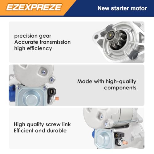 Image of Ezexpreze 410-52310 Starter for Kubota RTV 1100 RTV-X1100C RTV 1140 RTV-X1140 RTV-X1120 RTV-X900, Replace 428000-5400 428000-5401 77700-02602, 1.4KW OSGR