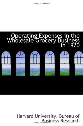 Operating Expenses in the Wholesale Grocery Business in 1920