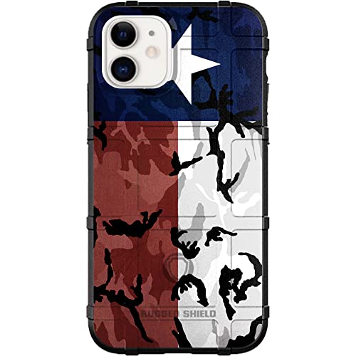 EGO TACTICAL Limited Edition Compatible with iPhone 12 Mini 5.4" Rugged Shield case Texas State Flag Camo Pattern