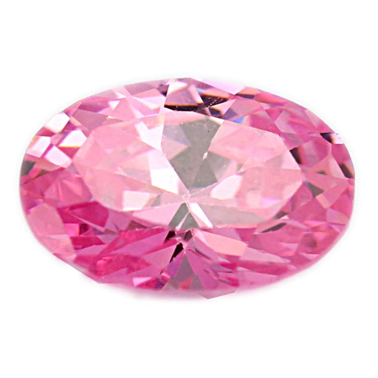 Zirconium rose 7,50 carats pierre ovale pour offrir un bijou unique