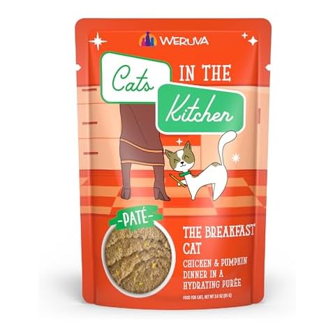 Weruva Cats in The Kitchen Paté, The Breakfast Cat with Chicken & Pumpkin, 3oz Pouch (Pack of 12) Cover