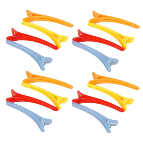 Homoyoyo 50 pezzi Fermagli per Capelli Becchi d Oca in Plastica Multicolore Clip Resistenti e Leggere per Salone Parrucchiere Accessori per Styling Professionale e Te Colore Colore Casuale