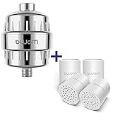 BWDM Shower Filter & Replacement 15 Stage Cartridge-4pcs with Vitamin C for Hard Water High Output...
