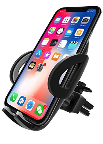 Universal Car Air Vent Mount Cell Phone Holder Cradle Compatible With Iphone 11 Pro Xs Xr X 8 7 6Plus Samsung Galaxy S9 S8 S7 S6 Note9, Google Pixel, Nexus And More #TOP1