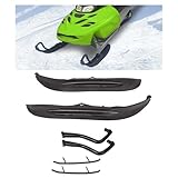 KUAFU Ski-Doo Pilot 5.7 Ski Upgrade Mount Kit w/Carbides Handles Compatible with REV RF ZX Chassis Touring Ski Set (Pair)