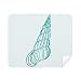 Blue Marine Life Snail Illustration Cleaning Cloth Screen Cleaner 2pcs Suede Fabric