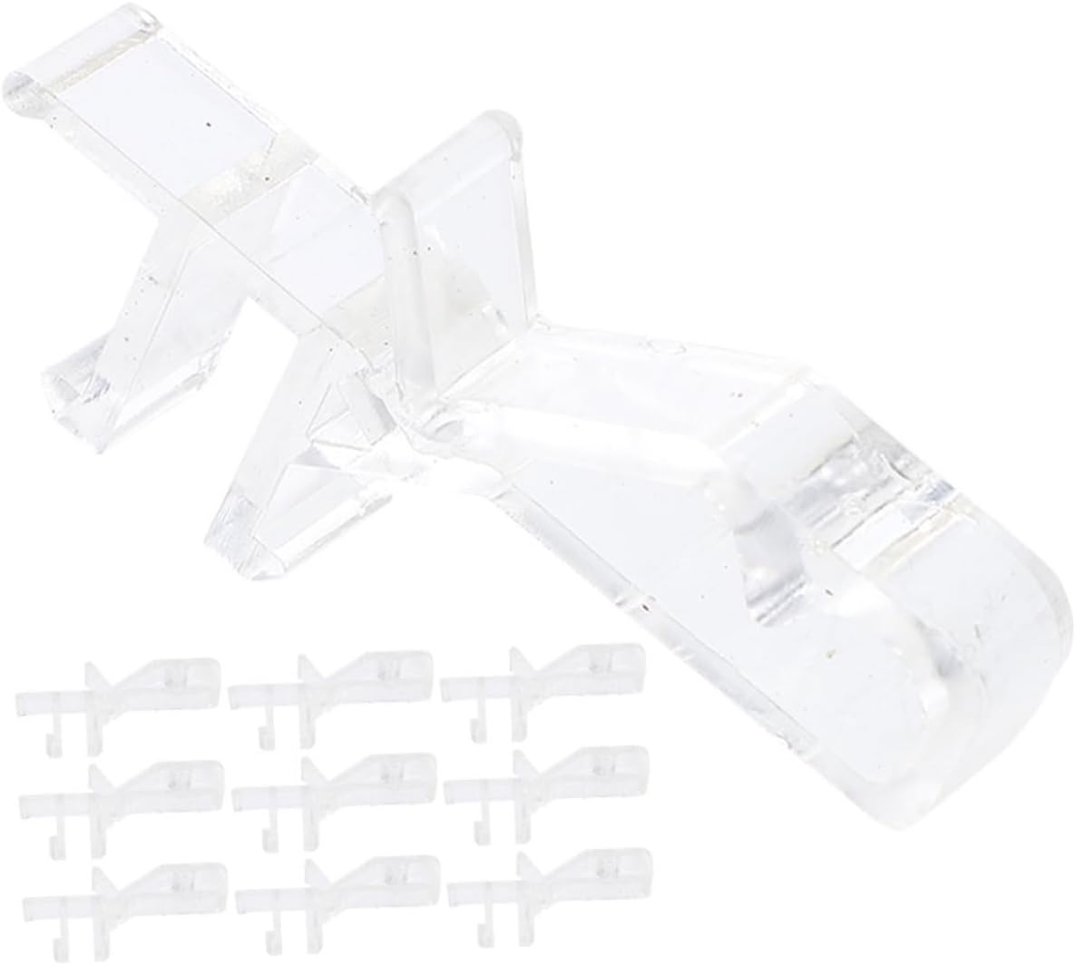 Garneck 10pcs Hidden Window Valance Clips Plastic Blind Accessory