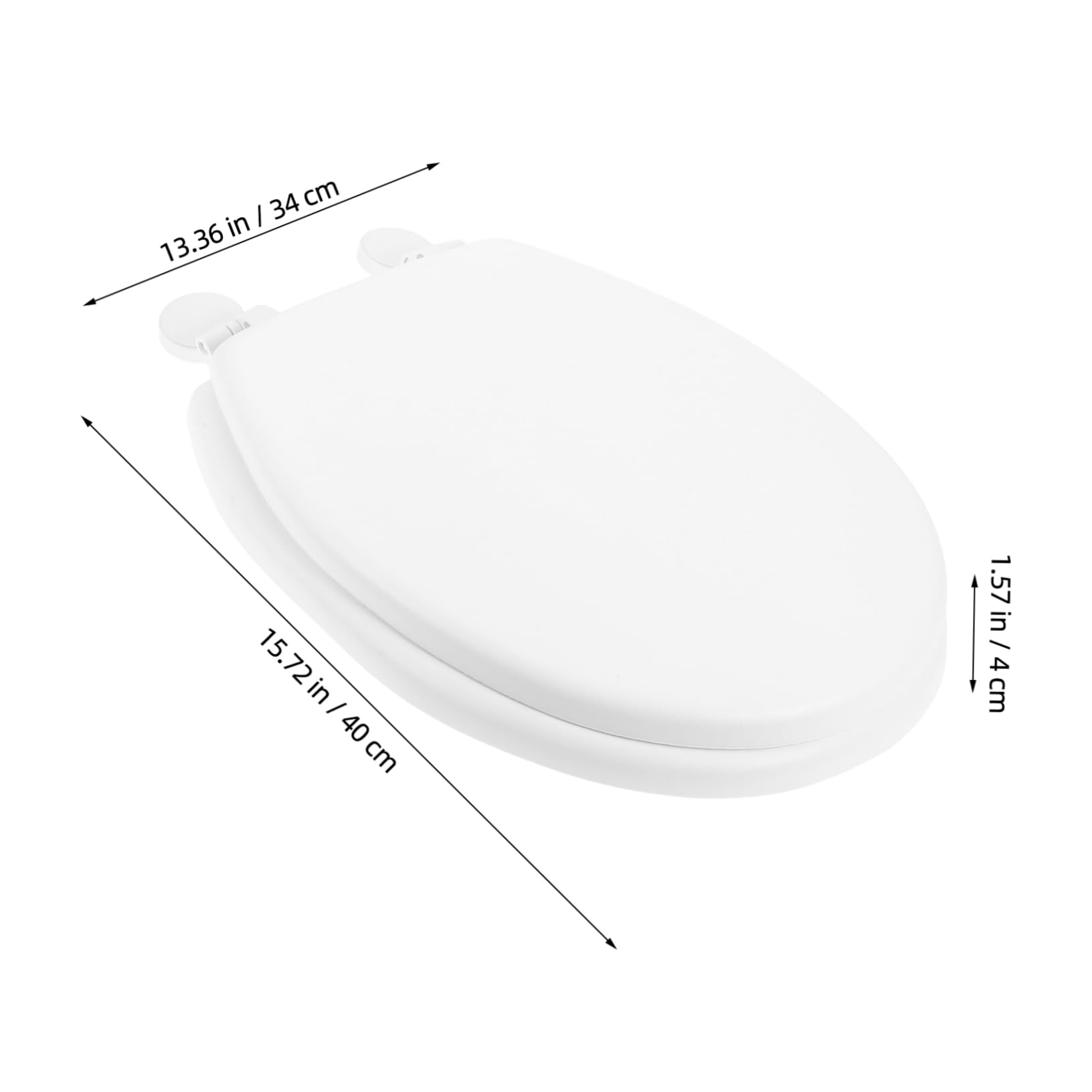Holibanna 1Pc Durable Toilet Seat Lid Gasket Soft Toilet Cover for Elongated Toilets Design with Enhanced Cushioning for Year Essential