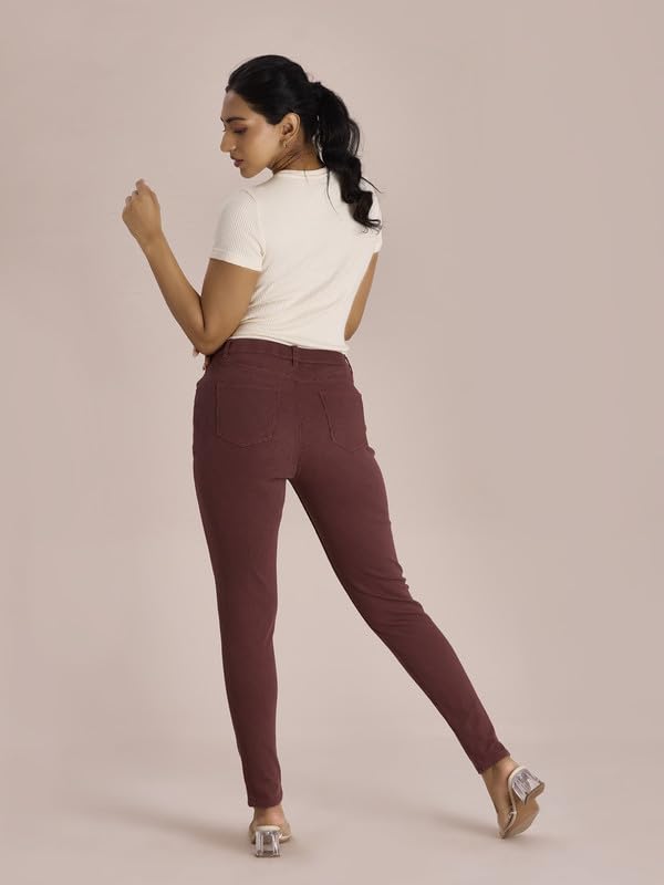 Image of GO COLORS Women Mid Rise Premium Straight Jeans