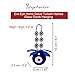 Divya Mantra Evil Eye Home Decor Turkish Hamsa Glass Greek Wall Hanging Home, Kitchen Decoration Ornament Nazar Battu Boncugu Amulet Charms Talisman Devil Eyes Protection & Attract Good Luck - Blue