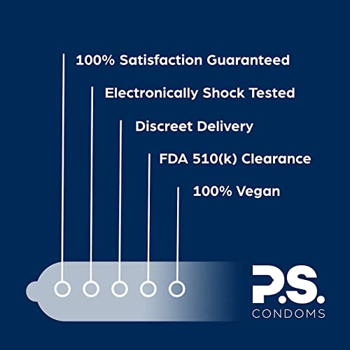 Ps Condoms Extra Large Latex Condoms For Men - Odorless And 100% Vegan - Exceptionally Thin, Lubricated, And Clear Condoms - Xl 12 Pack #TOP5