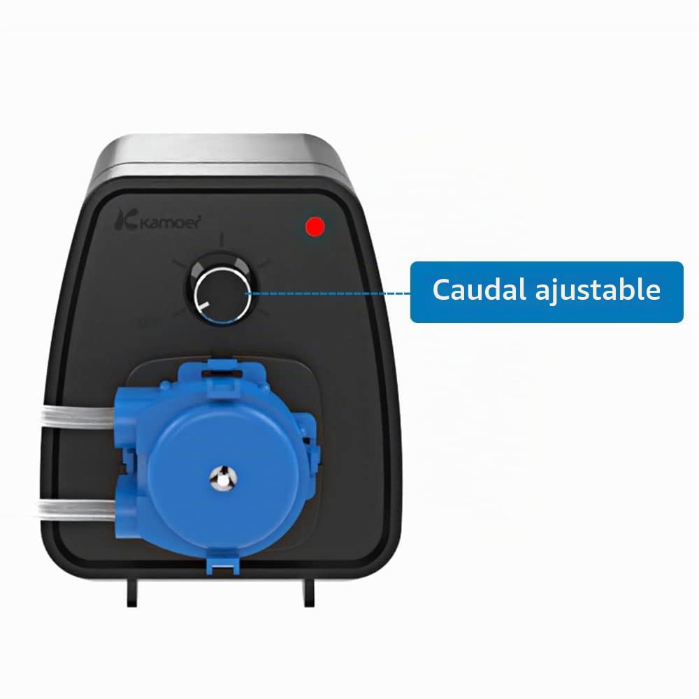 Bomba peristáltica Kamoer KCP-X 24 V, flujo controlado 19-65 ml/min, dosificadora de líquido para acuarios, velocidad ajustable