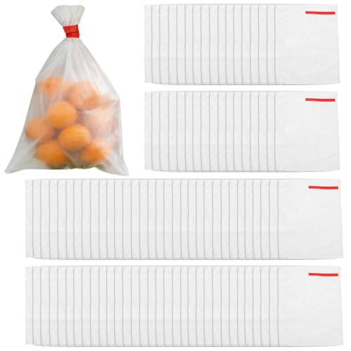 - Fundas para fruta, bolsas de protección antiplagas, paquete grande de 100 unidades, estructura de cierre seguro para proteger los productos de árboles durante la Vegeta