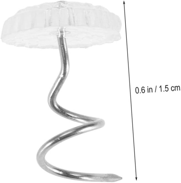 150pcs Spiral Push Pins for Bed Skirts Slipcovers Upholstery Non-Slip Easy to Install Secure Bedding Accessories