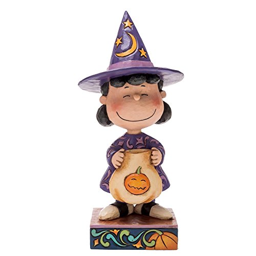 Enesco Jim Shore Peanuts Lucy in Witch Costume Figurine, 6.875
