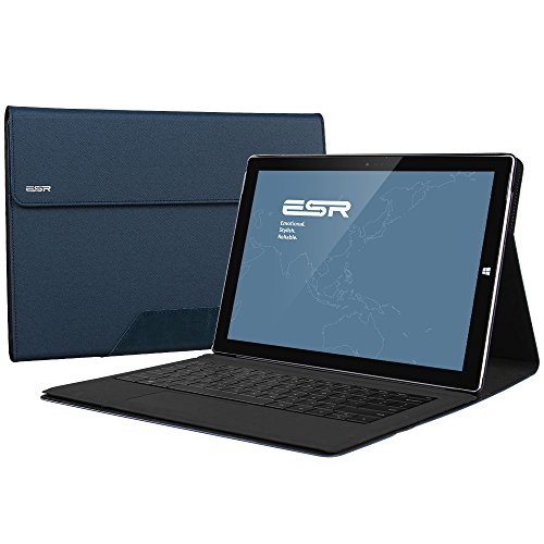 Surface Pro 3 Case, ESR New Intelligent Series Microsoft Surface Pro 3 Tablet Case Folio Case Stand Case with Scratch Resistant Pure Polycarbonate Back Plate (Blue)