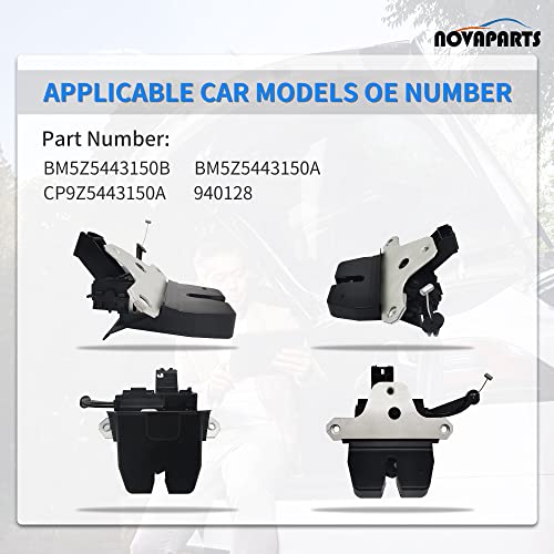 Image of NOVAPARTS Trunk Tailgate Latch Lock Actuator for 2012 2013 2014 2015 2016 2017 2018 Ford Focus Sedan 940-128 BM5Z5443150B