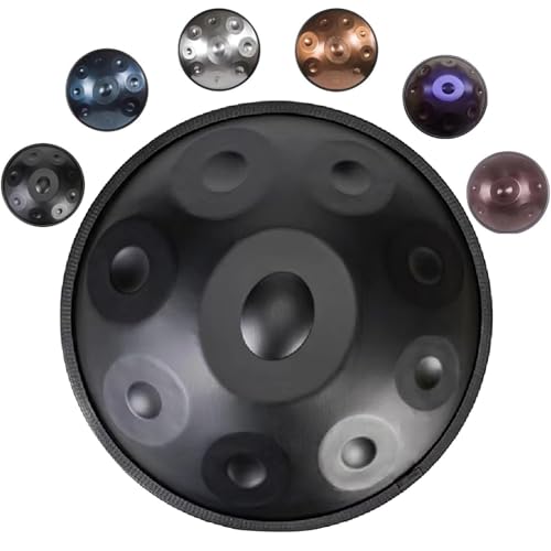 �n���h�p���h���� - 9/10/12���� 22�C���` 432Hz/440Hz D�}�C�i�[�n���h�p���y�� �n���h�p���h���� ��l�p�A �X�`�[���n���h�p���p�[�J�b�V�����y�� �o�b�O�A�}���b�g�A�X�^���h�t��(Black,440HZ/12Note)