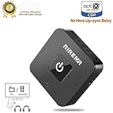 Bluetooth Transmitter Receiver 2 IN 1, 100ft Long Range Bluetooth Transmitter for TV, Dual Link with aptX Low Latency, Digital Optical, AUX/ 3.5mm RCA Wireless Bluetooth Audio Adapter for TV, PC