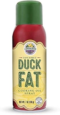 Cornhusker Kitchen Gourmet Duck Fat Spray Cooking Oil - All-Natural Spray Oil - Non Stick Cooking, Baking Butter Spray, Gr...