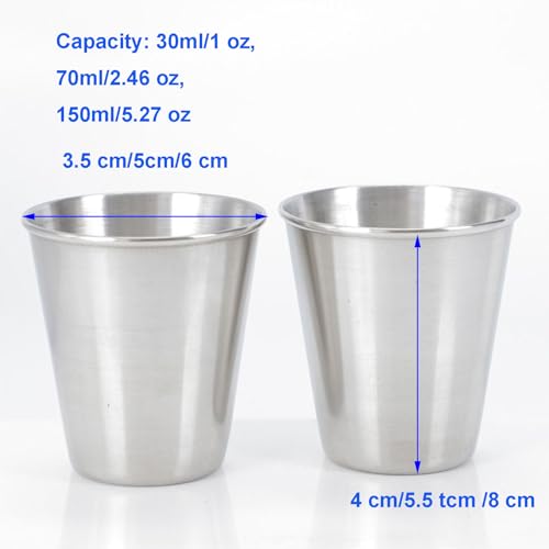 Gobelet à shot en acier inoxydable de qualité supérieure et étui chic - 6