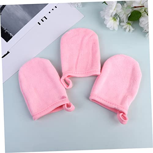 Beavorty 3 Pçs Esponja De Pó De Maquiagem Microfibra Toalha Facial Luva De Esfoliação Corporal Pano