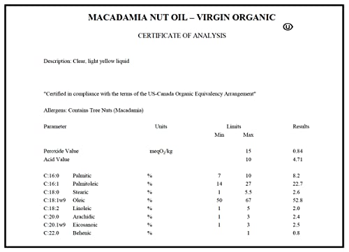 Renewalize Organic Macadamia Nut Oil Facial Moisturizer For Dry Skin In Large 4Oz Glass Bottle | Cold Pressed And Unrefined Face Oil | For Dry Skin Types #TOP4