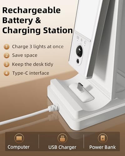 Image of EZVALO 5-Pack Under Cabinet Lighting with Charging Station, 2400mAh Motion Sensor Light, LED Coutner Lights Wireless, 3000K Dimmable, Timer, Magnetic, with Remote Control for Kitchen, Closet, Stair