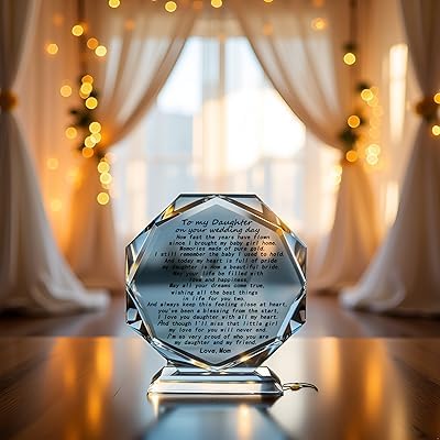 Estatua acrílica para novia con texto de madre miniatura 4