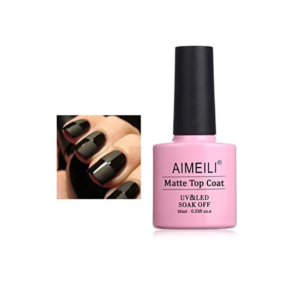AIMEILI No Wipe Matte Top Coat Überlack UV LED Gellack Gel Nagellack Gel Nail Polish 10ml