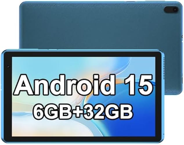 IWEGGO Android 15 Tablet, 7 Inch 6GB RAM 32GB ROM/ 1TB Expandable Computer, 5MP Camera Tableta, 1.6Ghz Quad-core Processor, 3000mAH Battery Tablet PC, Wi-Fi, GMS, Games 7'' Android Laptop