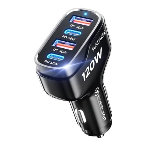 Chargeur Voiture SUNDAREE 120W Cover